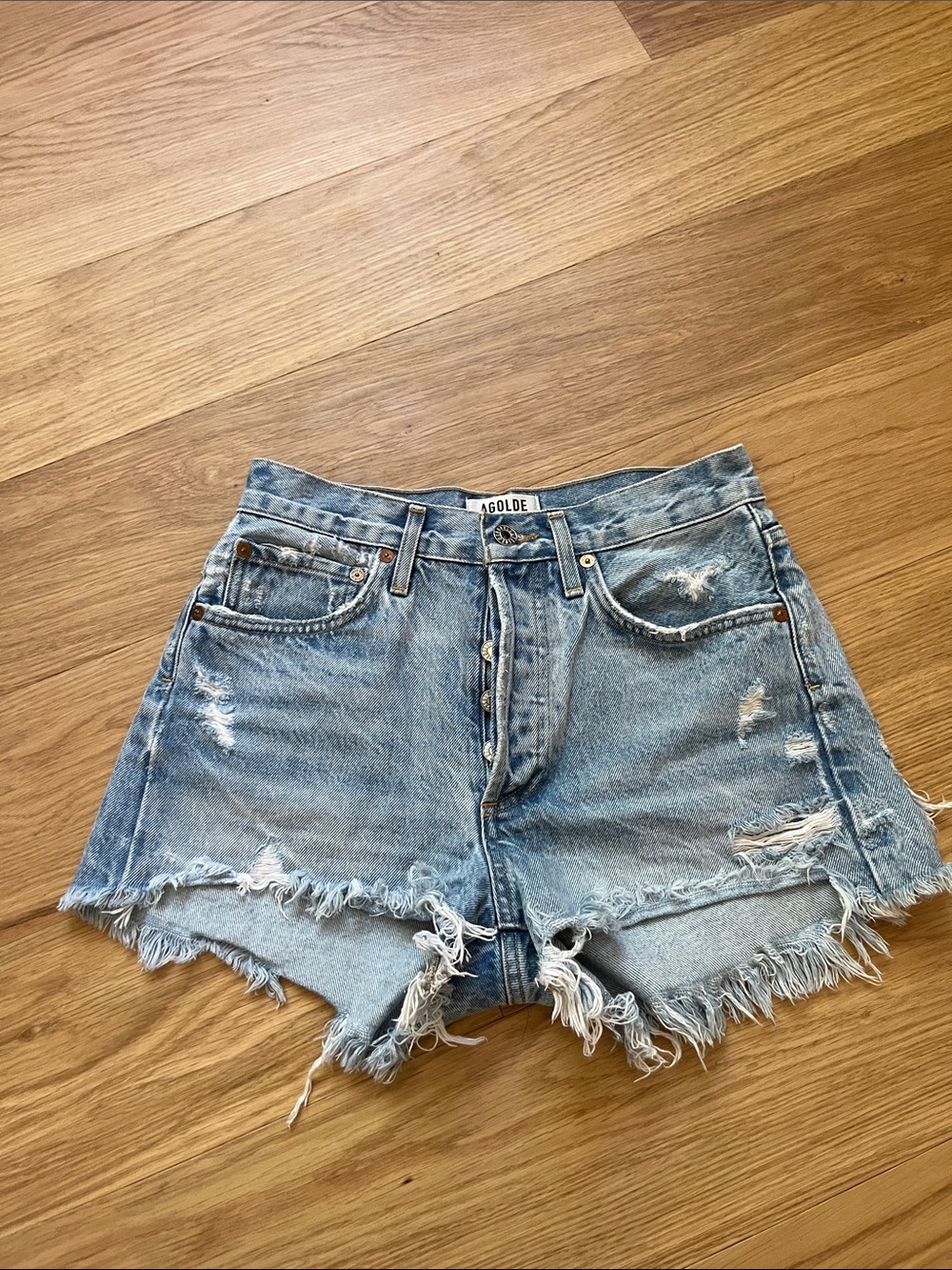 Agolde Women’s Parker Vintage Cut Off   Shorts in Swapmeet size 24